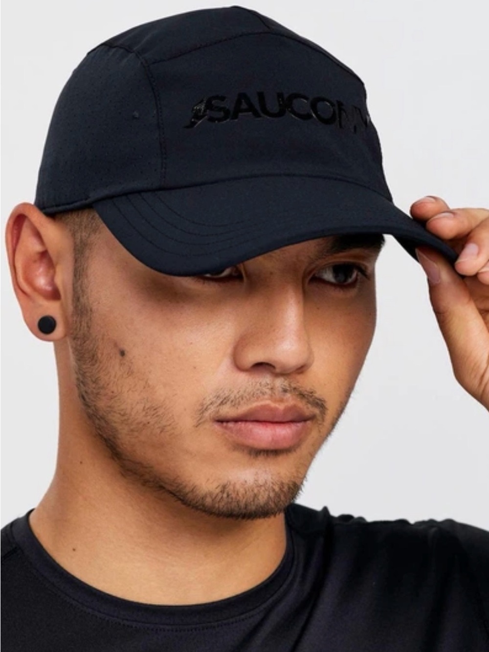 Saucony Black Men's Athletic Running Cap